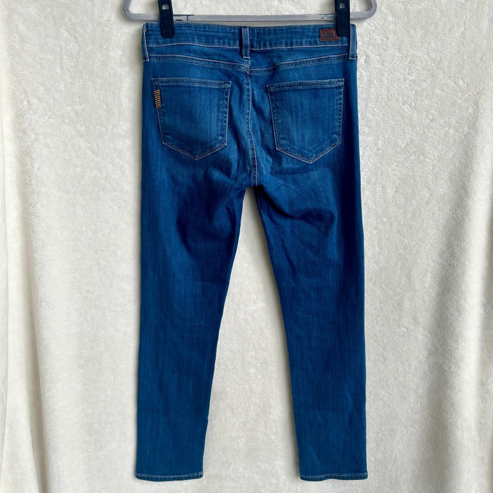 PAIGE Bridgette Skyline Ankle Peg‎ Dark Wash Mid Rise Skinny Jeans Sz 28 - Picture 3 of 8